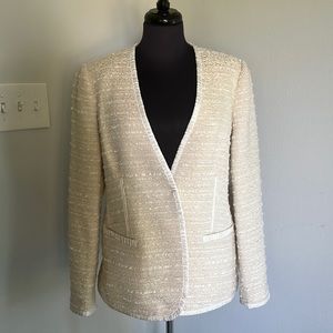 Kobi Halperin cream tweed boucle jacket